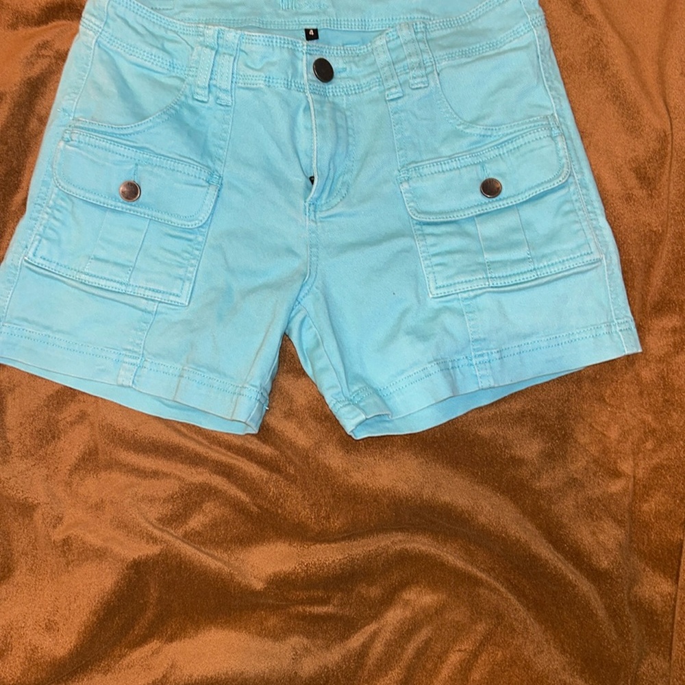 KUT from the Kloth blue cargo shorts